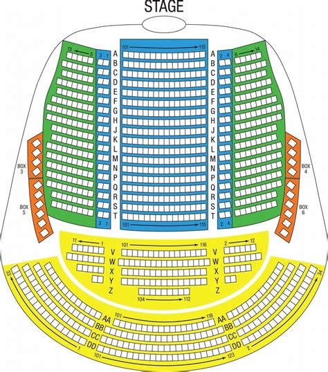 Detailed Blossom Music Center Seating Chart