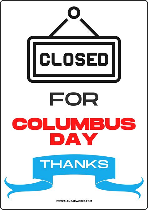 Closed For Columbus Day Images Design Corral