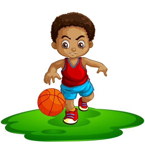 Cartoon Boy Basketball Player Download Free Vectors Clipart Graphics