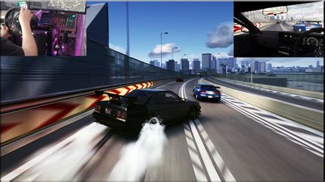 High Speed Drifting In Traffic Assetto Corsa Shutoko Expressway Belt