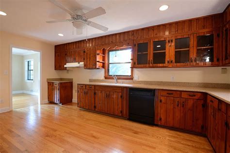 We are starting off with a knotty pine cabinets. knotty pine kitchens | 1020 Eden Avenue Kitchen - knotty ...