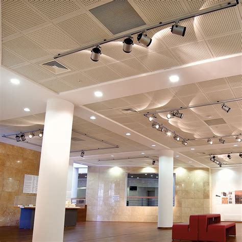 Gypsum suspended ceiling - T-24 LAY-IN - Tacer Ltd. - tile / acoustic ...