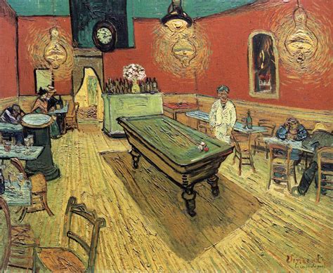 Cafe La Nuit Van Gogh Arles - Vincent van Gogh "The Night Cafe in the Place Lamartine in Arles