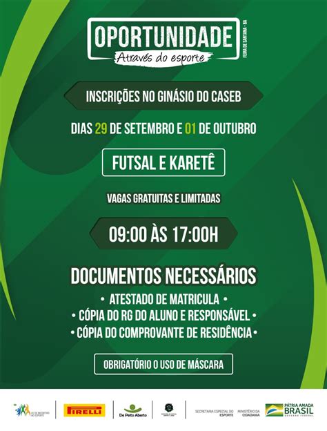 Projeto Oportunidade Através Do Esporte Abre Vagas Para Aulas Gratuitas De Futsal E Karatê Em
