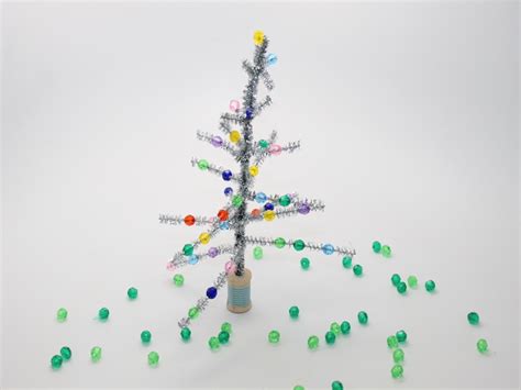 Retro Tinsel Tree Craft For Kids