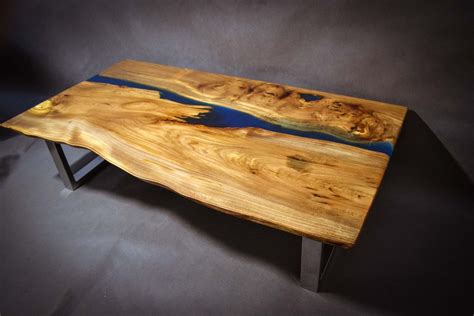 What is a river table? 13 Live Edge Slab Coffee Table Pictures