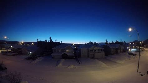 48 Hours Of Winter In Whitehorse Yukon Time Lapse Youtube
