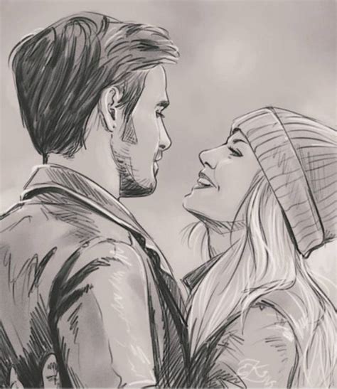 Romantic Couple Sketch