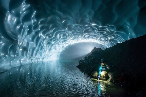 The Seattle Times Ice Caves Under Mount Rainiers Crater National