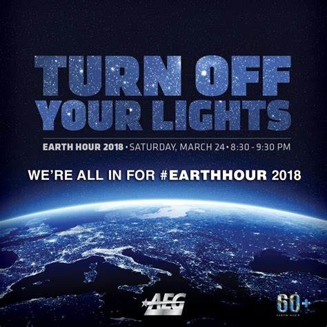 The earth hour is celebrated on the last saturday of march every year from 20:30 to 21:30 hours local time of each place. AEG Hosts First-Ever Earth Hour Competition | AEG Worldwide