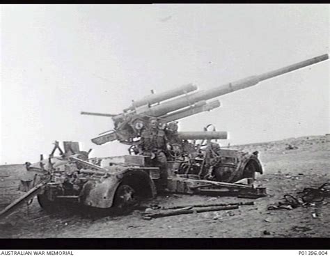Mersa Matruh Egypt 1942 Damaged German Dual Purpose 88mm Gun Anti