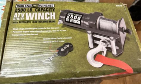 Badland 2500 Lb Atvutility Electric Winch With Wireless Remote