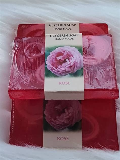 Handmade Rose Glycerine Soap Etsy