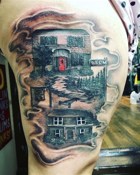 My Horror Movie Tattoo Top To Bottom Nightmare On Elm Street House
