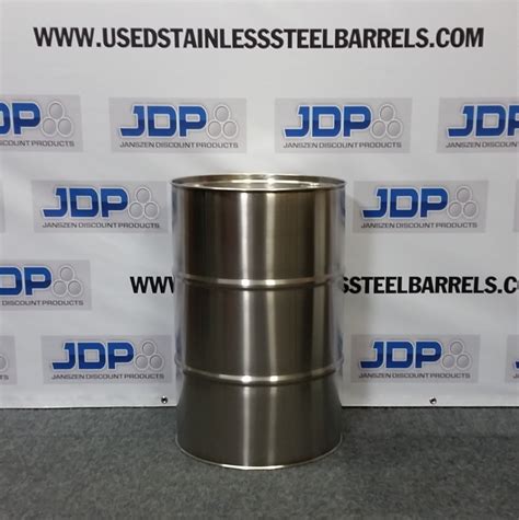 New 30 Gallon Stainless Steel Barrels Closed Top 10 Mm
