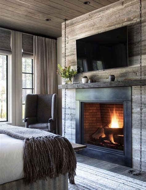 Bedroom Fireplace Fireplace Design Wood Fireplace Farmhouse Style
