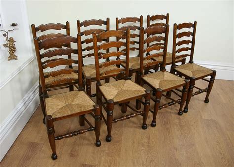 For mobility challenged individuals, the power lift chair will literally. 8 Ash & Elm Ladder Back Farmhouse Chairs (c.1900) - Antiques Atlas