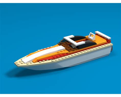 Lego Moc Power Boat By Psiborgvip Rebrickable Build With Lego