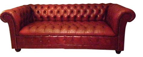 Vintage Red Leather Chesterfield Sofa Chairish