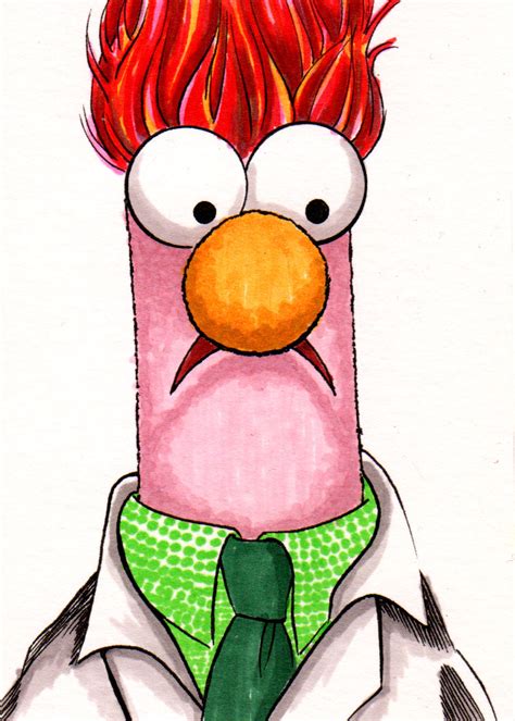 Beaker From The Muppets Aceo Sketch Cards By Rodneyfyke On Deviantart