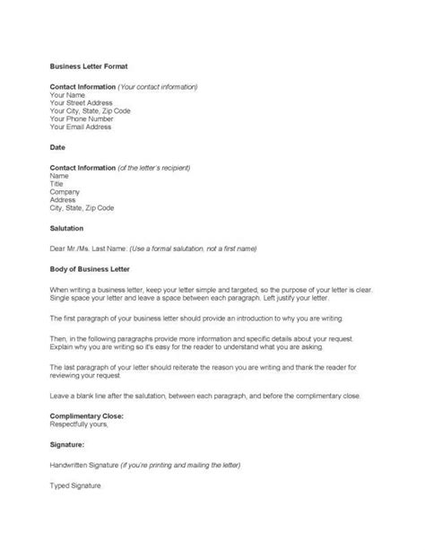 Professional Letter Template Professional Letter Template Letter