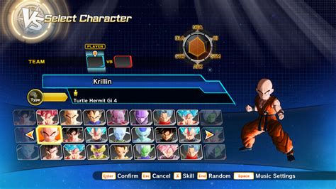 Updated Chronologically Organized Character Select Screen