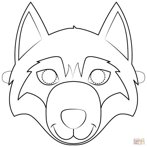 Or you can use it as a party favor for that birthday party. Wolf Face Coloring Page - Coloring Home - Free Printable ...
