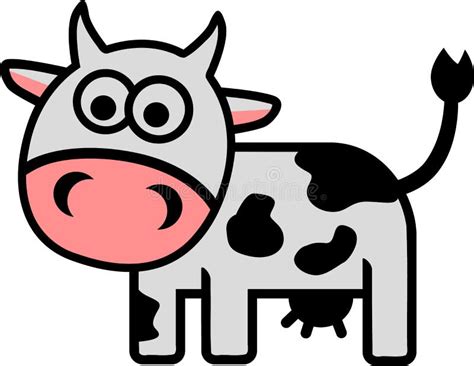 Funny Comic Cow Stock Vector Illustration Of Eyes Mammal 58029155