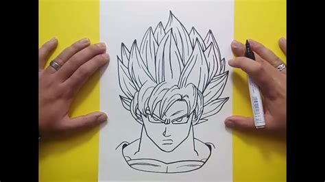 Como Dibujar A Goku Paso A Paso A Lapiz How To Draw Goku Dragon Ball