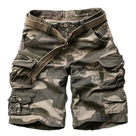 2016 Camouflagecamo Cargo Military Shorts Casual Men Cotton Loose