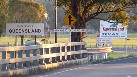 Vehicles cross into queensland from new south wales uninterrupted at griffith street in coolangatta on the gold coast earlier on december 21. News: Dumaresq River Texas Qld / NSW Border - Cyanide Ponds Nearby - YouTube