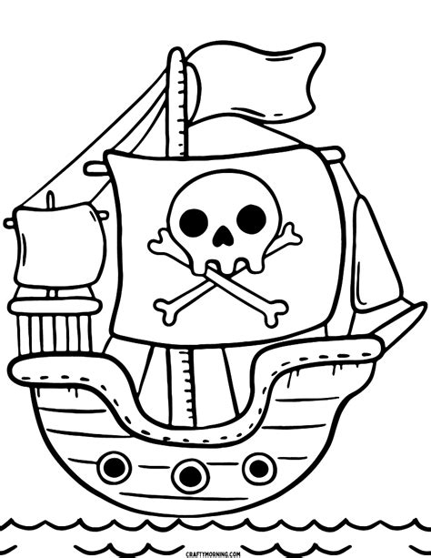 Pirate Coloring Pages Free Printables Crafty Morning