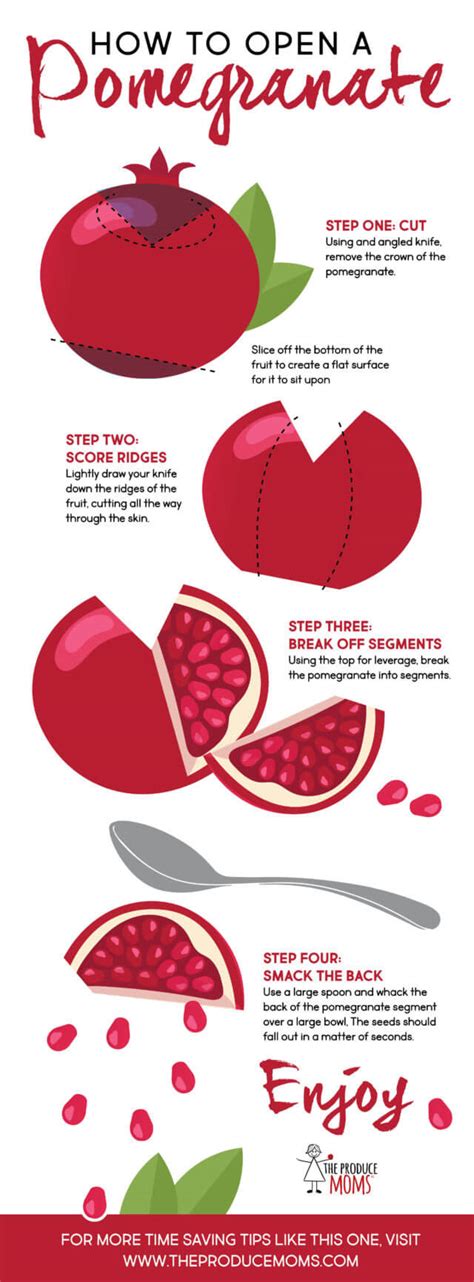 How To Open A Pomegranate The Produce Moms