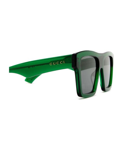 gucci eyewear gg0962s green sunglasses italist