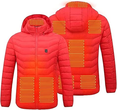Mens Electric Heated Jacket Usb Rechargeable Heated