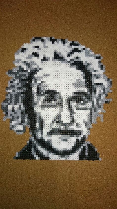 Albert Einstein Hama Mini Beads By Alejandro Bonilla Guervos Perler