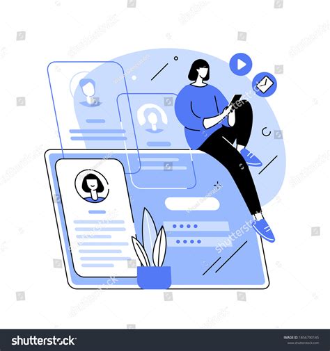 Registration Abstract Concept Vector Illustration Registration Stock