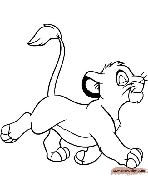 The lion king 2 coloring pages thinking about a christmas celebrated by simba and mufasa together or just playing around together the way they should have in a scar free world almost brings tears to eyes. The Lion King Coloring Pages (2) | Disneyclips.com