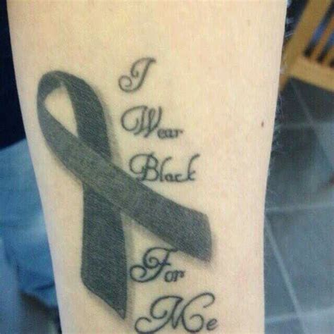 Melanoma Cancer Ribbon Tattoos Civilweddingoutfitmen