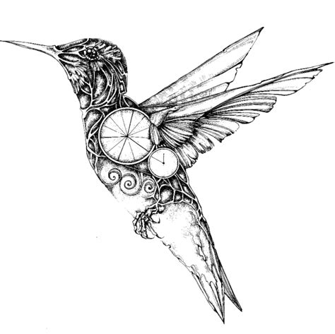 My Mechanical Birds Drawn With Ink Steampunk Tattoo Steampunk