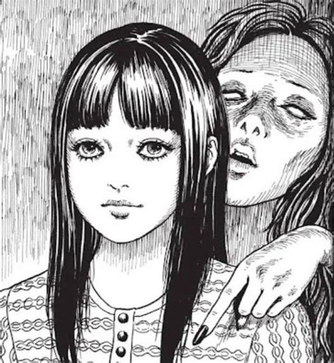 Junji Ito Whispering Woman In Junji Ito Manga Art Japanese