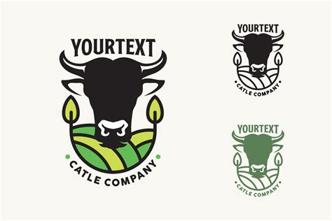 Cattle Farm Logo Angus Cow Farm Branding And Logo Templates ~ Creative