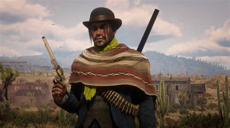 Rdr1 Short Mexican Poncho For Javier Red Dead Redemption 2 Mod