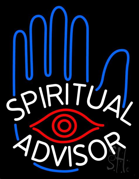 White Spiritual Advisor Neon Signpsychic Neon Signs Every Thing Neon