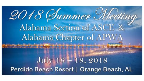 Alabama Section Summer Meeting July 16 18 Orange Beach Al Region 5