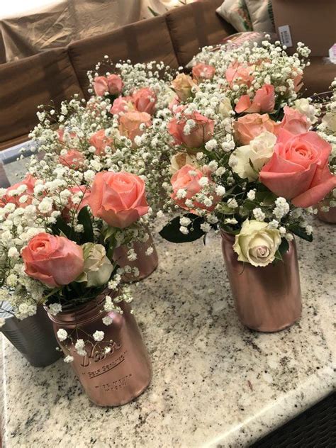 The color we anticipate defining 2017 is poised taupe sw 6039 here s why. Rose Gold Mason Jar Centerpiece | Etsy | Gold mason jars centerpieces, Rose gold bridal shower ...