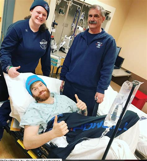 on twitter devin powell tried to ‘sleep off ruptured testicle for two days