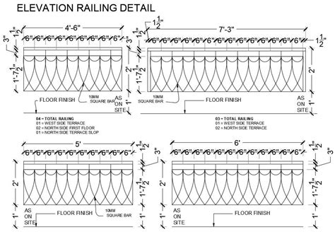 Elevation Railing Detail Drawing Defined In This Autocad File Download Sexiezpicz Web Porn
