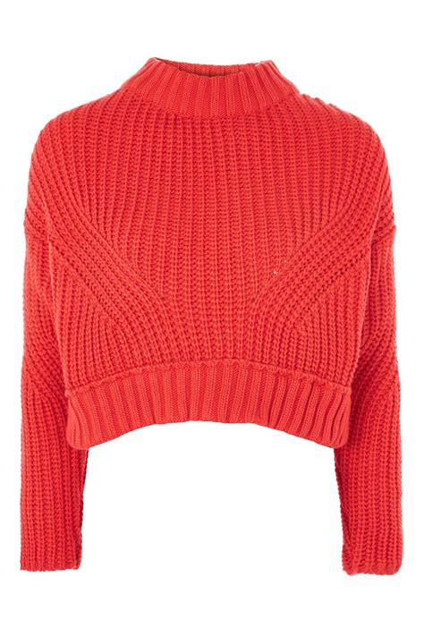 Knitted Crop Jumper Aw Preview We Love Topshop Cropped Pullover