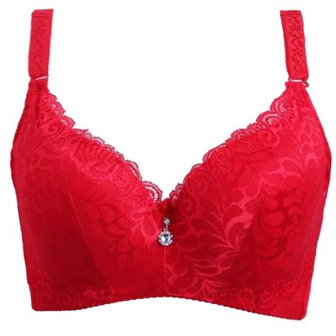 Buy Women Adjusted Straps Underwear Thin Lace Bra Sexy Padded Brassiere Solid